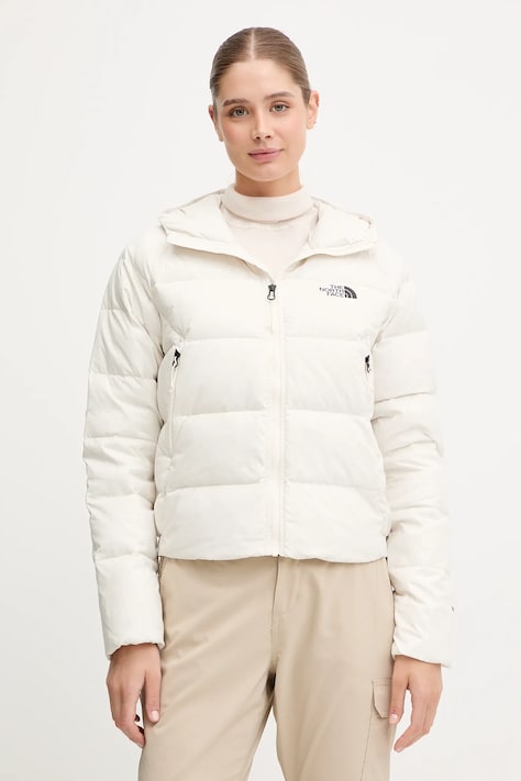 Péřová sportovní bunda The North Face Hyalite béžová barva, zimní, NF0A8E75QLI1