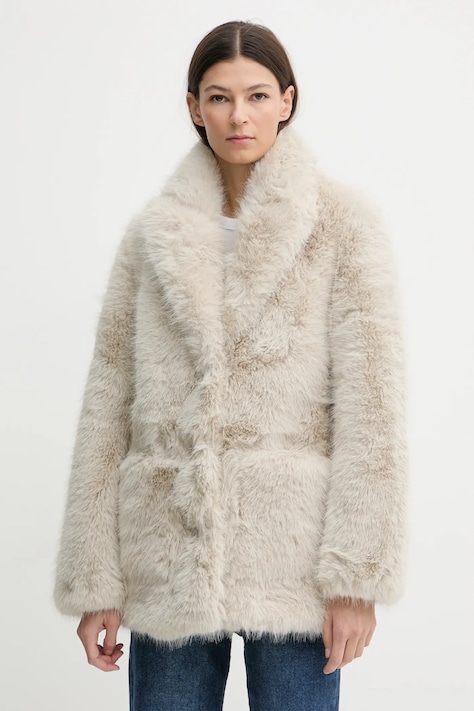 ZADIG&VOLTAIRE płaszcz kolor beżowy WWCO01242