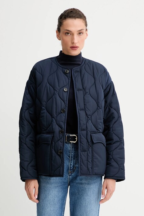 ZADIG&VOLTAIRE geacă culoarea bleumarin, de tranziție, oversize, WWOW01685
