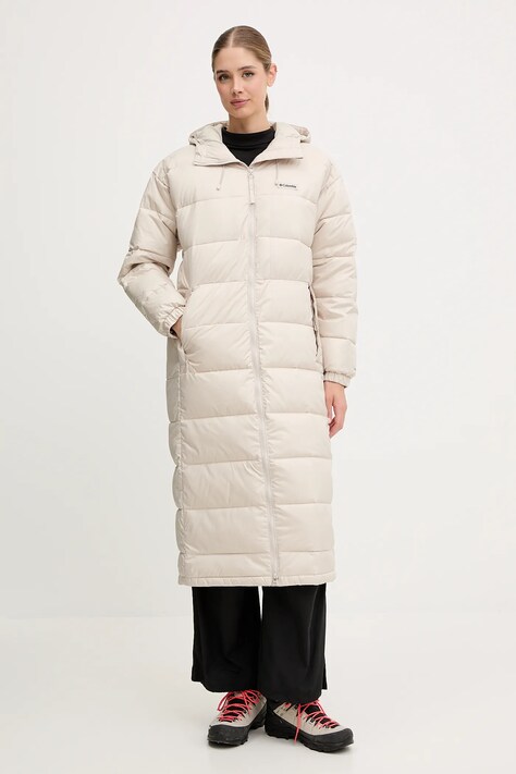 Columbia kurtka sportowa Pike Lake kolor beżowy zimowa 2133543
