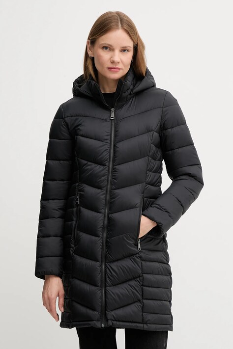 Dkny kurtka kolor czarny zimowa DLEMPR21