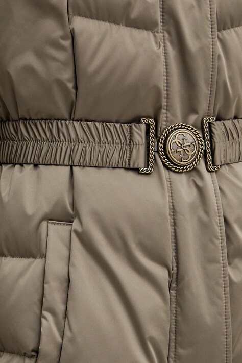 Guess kurtka puchowa MARINA kolor beżowy W5BL29 W2802