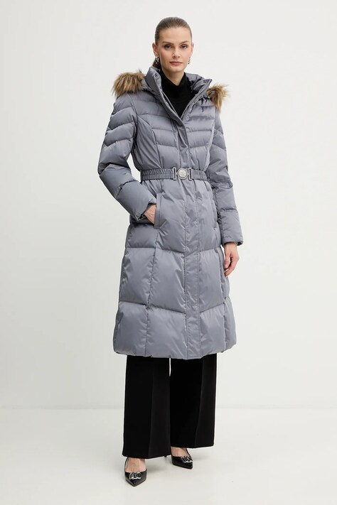 Μπουφάν με επένδυση από πούπουλα Guess MARINA χρώμα: γκρι, W5BL29 W2802