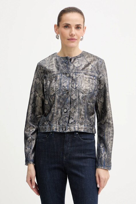 Guess kurtka TERSA kolor szary przejściowa W5BN97 D5QK2