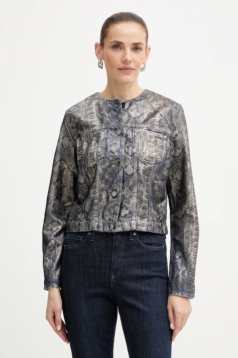 Guess kurtka TERSA kolor szary przejściowa W5BN97 D5QK2