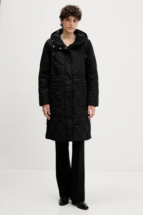 Sisley parka kolor czarny zimowa 2IRZLN063