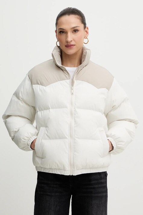 Levi's kurtka kolor beżowy zimowa 003FV