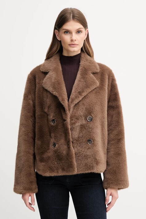 Joop! kurtka dwustronna kolor brązowy przejściowa oversize 30048880
