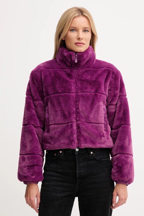 Save The Duck geacă cu două fețe YUKI culoarea violet, de iarnă, D32492W.FURY21