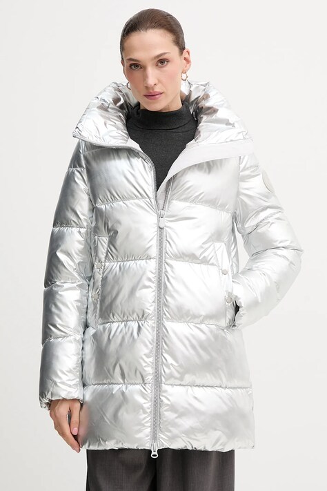 Save The Duck kurtka GERDA kolor srebrny zimowa D42381W.ICED21