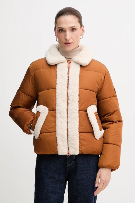 Save The Duck kurtka HONEY kolor brązowy zimowa D32338W.MEGA21