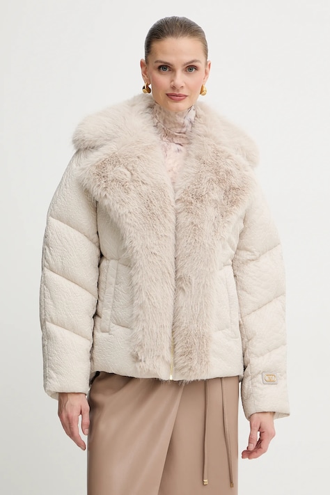 Bunda Marciano Guess ESTELLA béžová barva, 5BGL33 7391A