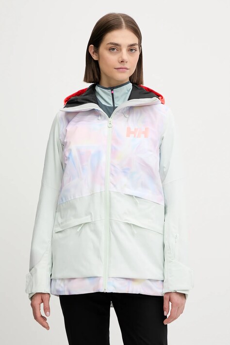 Helly Hansen kurtka narciarska POWCHASER 2.0 kolor zielony 65923