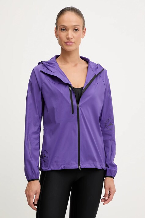 Jakna za trening adidas by Stella McCartney boja: ljubičasta, JX9082