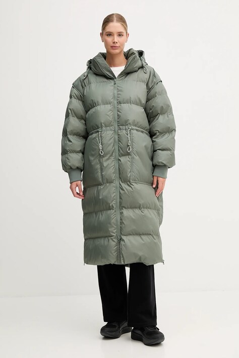 adidas by Stella McCartney geacă culoarea verde, de iarnă, KA7427