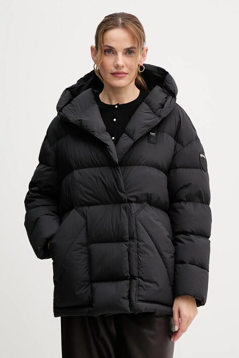 Blauer kurtka puchowa PRAIRIE kolor czarny zimowa oversize BLDB03179
