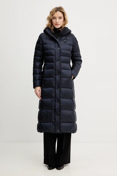 Péřová bunda Blauer ANITA černá barva, přechodná, BLDK03101