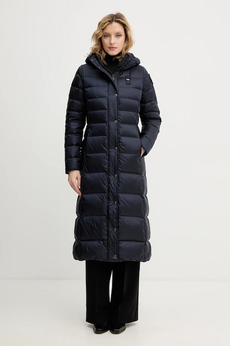 Péřová bunda Blauer ANITA černá barva, přechodná, BLDK03101