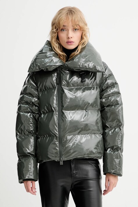 Bunda Rains 17230 Alta Vision Short Puffer Jacket zelená farba, zimná, 17230