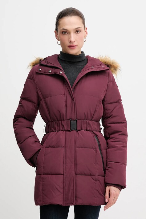 Pepe Jeans geacă culoarea bordo, de iarna, PL4024336