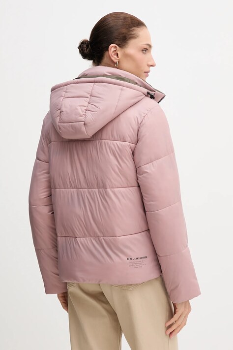 Jakna Pepe Jeans boja: ružičasta, za zimu, PL4024339