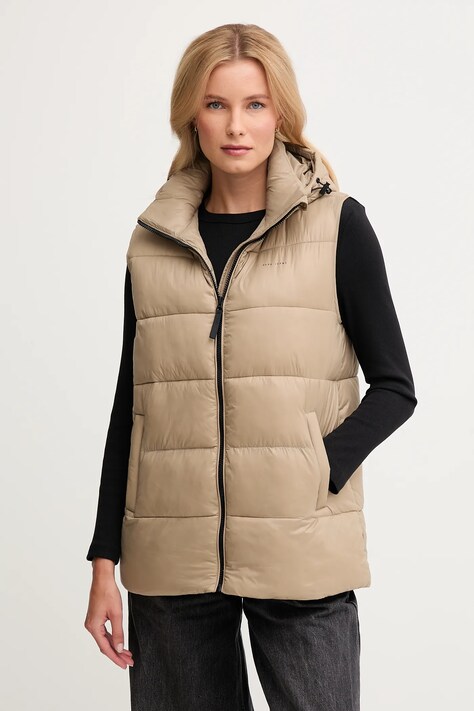 Pepe Jeans bezrękawnik kolor beżowy zimowy PL4024359