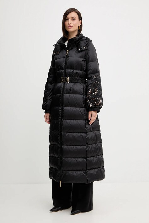 Twinset geacă de puf culoarea negru, de iarna, 252TP2430