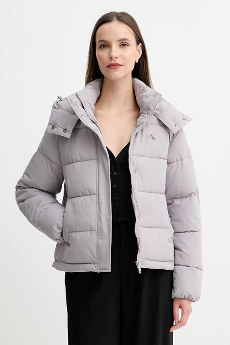 Яке Calvin Klein Jeans в сиво зимен модел LV047D513G