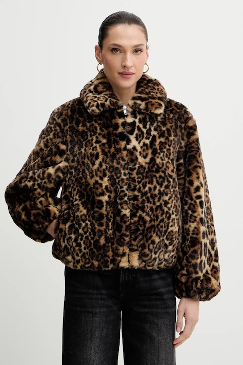 Levi's kurtka kolor brązowy przejściowa oversize 0050B