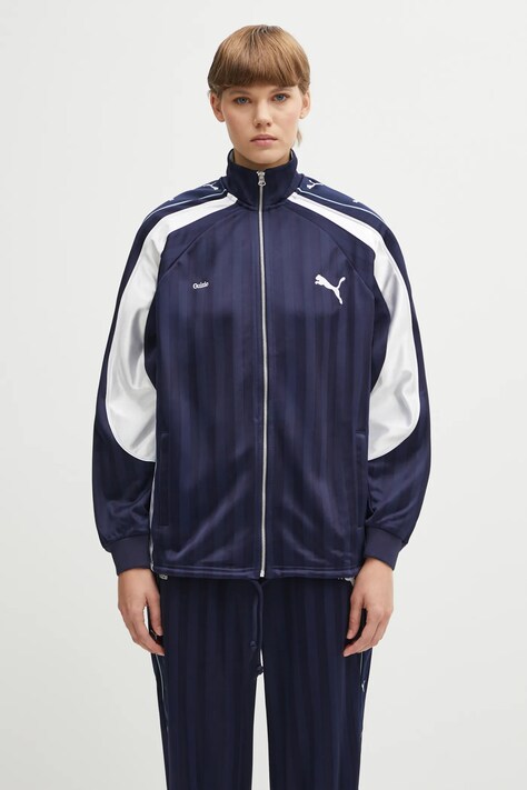 Puma bluză PUMA x GUIZIO culoarea bleumarin, cu imprimeu, 632558