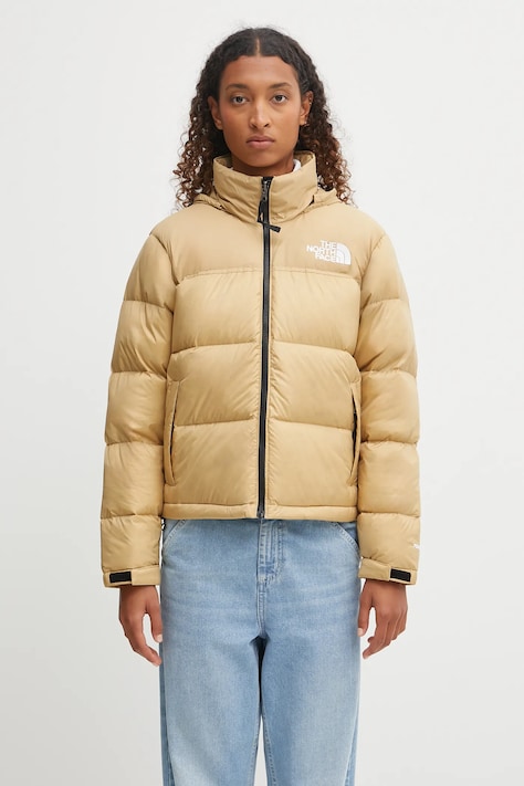 The North Face geacă de puf 1996 Retro Nuptse culoarea bej, de iarna, NF0A3XEOGM31