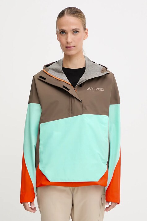 adidas TERREX giacca da esterno Xploric 2.5L Anorak colore marrone JL9813