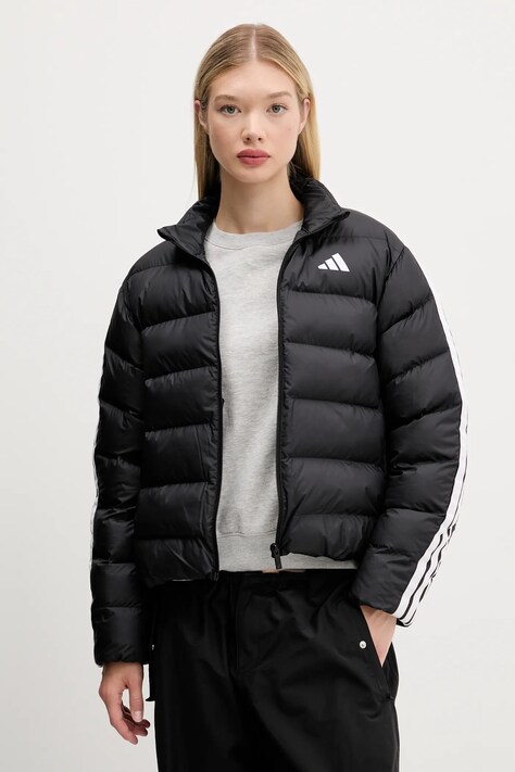 Μπουφάν adidas Essentials χρώμα: μαύρο, JM8421
