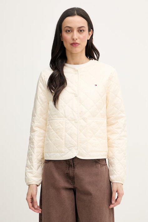 Tommy Hilfiger prijelazna jakna za žene bež WW0WW47290