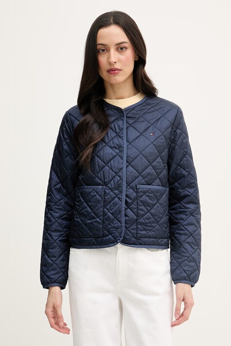 Tommy Hilfiger prijelazna jakna za žene mornarsko plava WW0WW47290