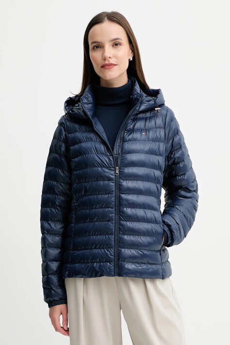 Яке Tommy Hilfiger в тъмносиньо преходен модел WW0WW47351