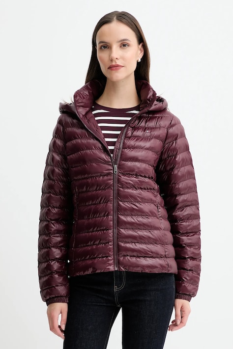 Μπουφάν Tommy Hilfiger χρώμα: μπορντό, WW0WW47351
