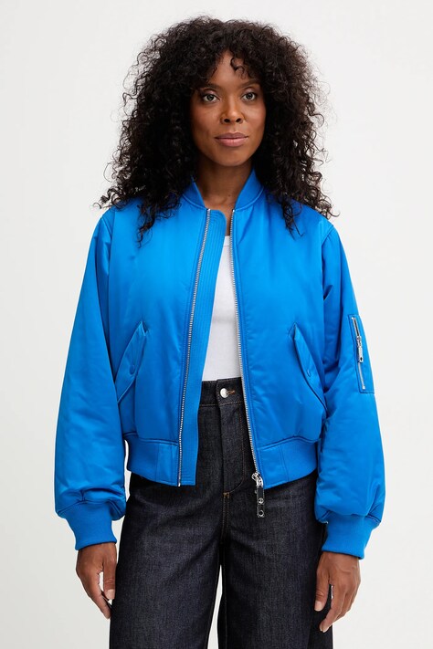 MAX&Co. kurtka bomber kolor niebieski zimowa 2528486022200