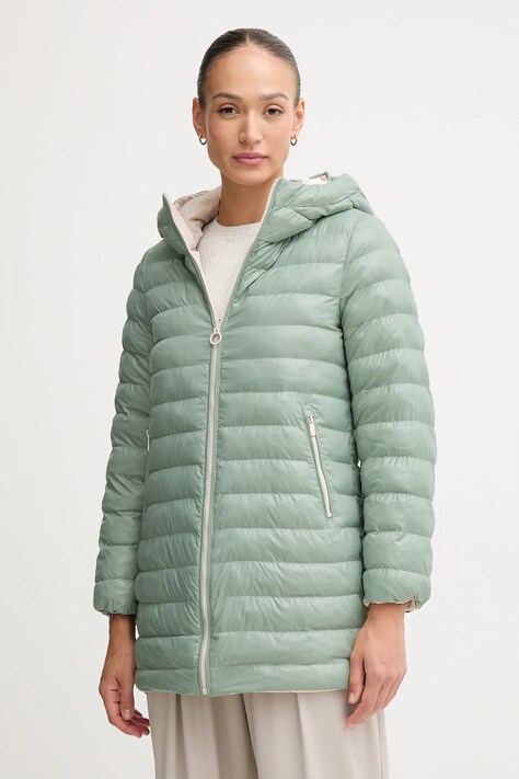 Geox geacă cu două fețe SPHERICA culoarea bej, de tranziție, W5628A TC191