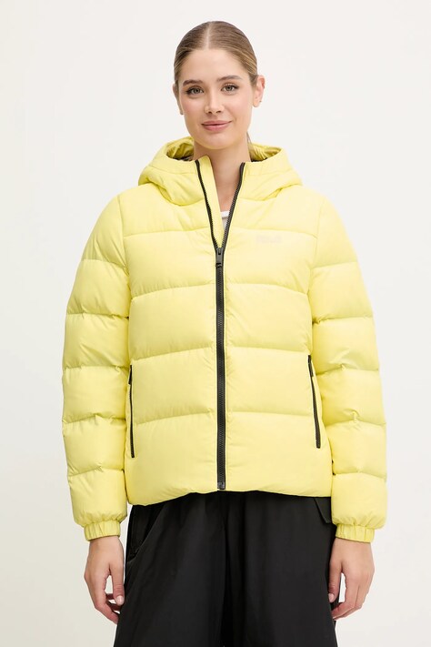 Jack Wolfskin kurtka FROZEN PALACE kolor żółty przejściowa A65097