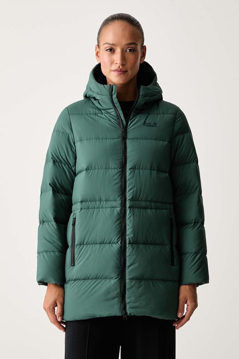 Jack Wolfskin Kurtka puchowa damska FROZEN PALACE turkusowa A65096
