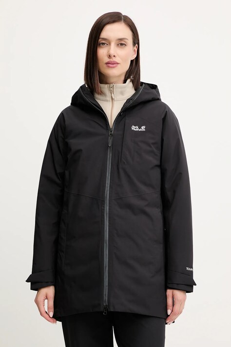 Jack Wolfskin kurtka puchowa ICECAPE kolor czarny A65298