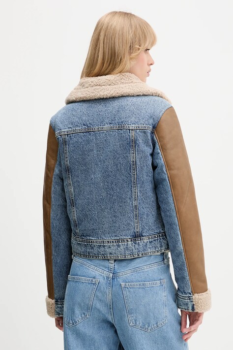 Desigual geacă DOUBLE culoarea maro, de tranziție, 25WWEW39