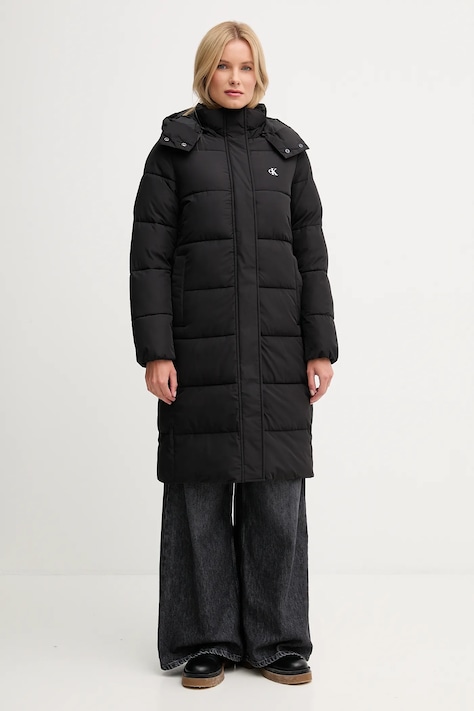 Calvin Klein Jeans kurtka kolor czarny przejściowa LV047D512G