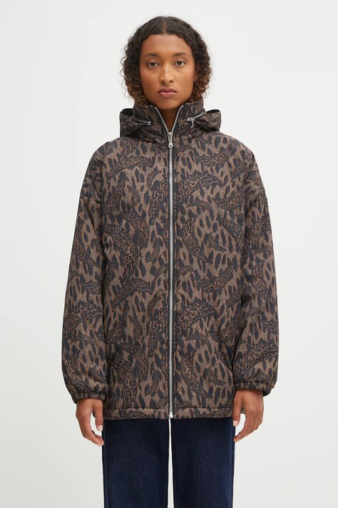 Fiorucci cotton jacket Nylon Banimalier Print Zip Up brown color W02FPOJA440NY01BR01