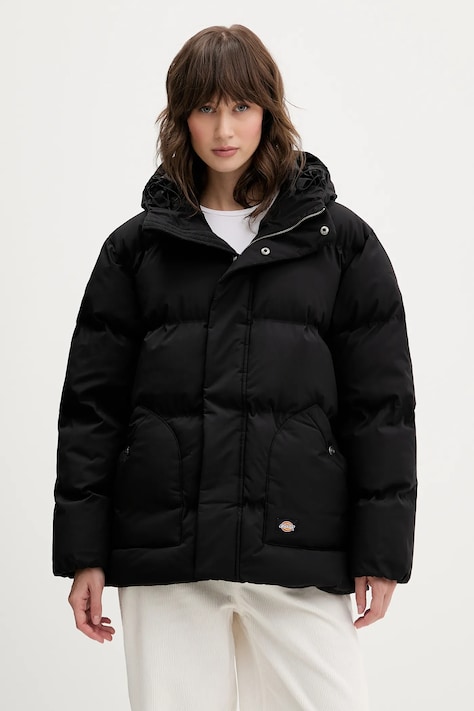 Μπουφάν Dickies χρώμα: μαύρο, DK0A87OL
