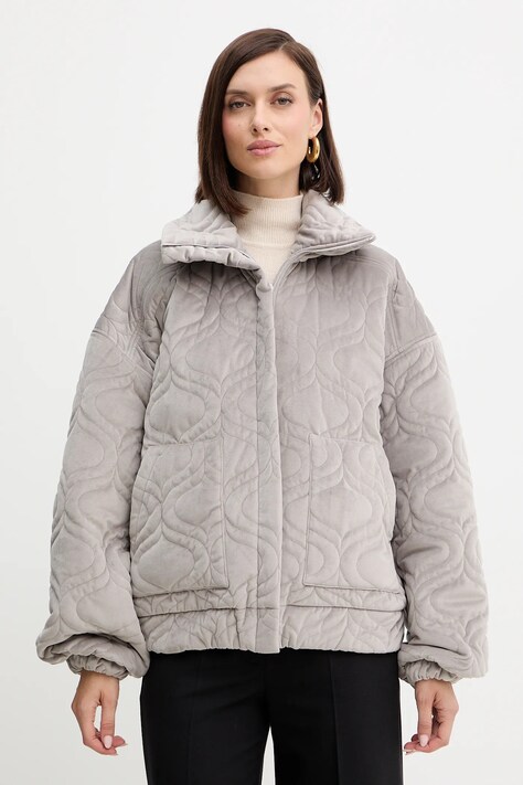Куртка Charo Ruiz Ibiza цвет серый демисезонная oversize 257310