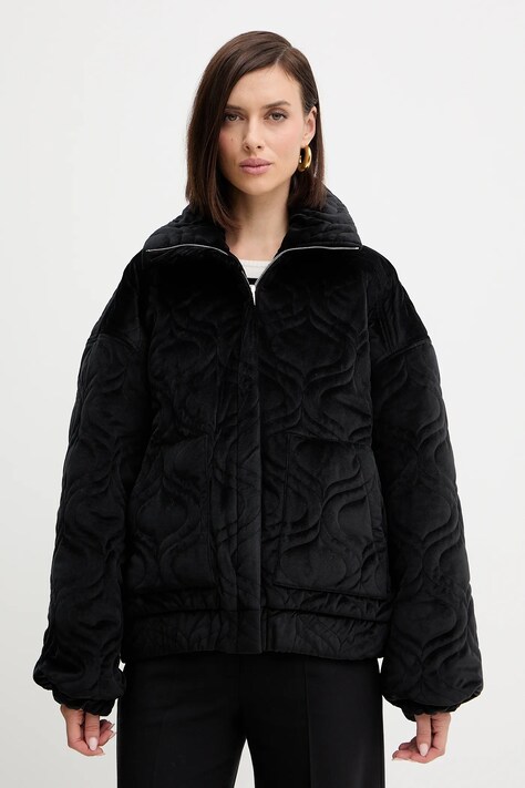 Charo Ruiz Ibiza kurtka kolor czarny przejściowa oversize 257310