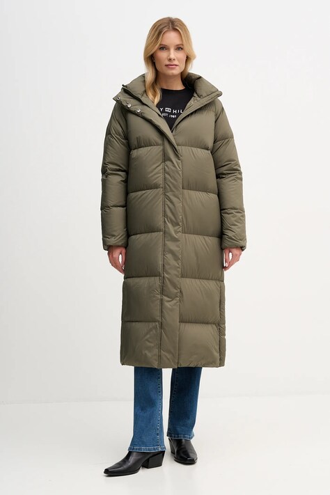 Tommy Hilfiger kurtka puchowa kolor zielony zimowa WW0WW46536