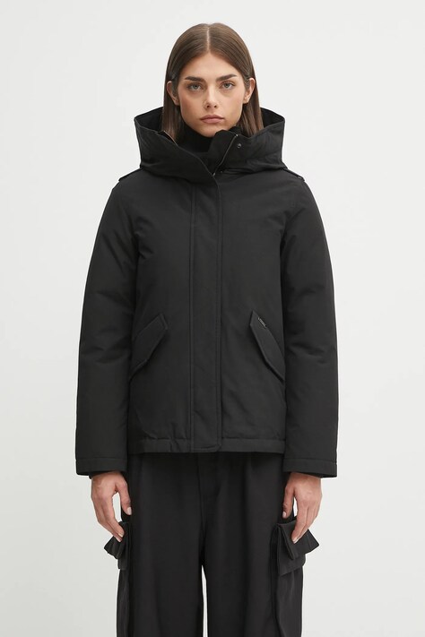 Woolrich kurtka puchowa Military kolor czarny zimowa CFWWOU2075FRUT0001